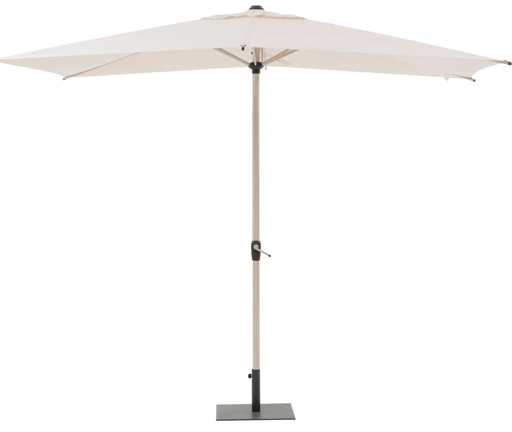 Ombrellone palo centrale 3x2 m Loompa bianco