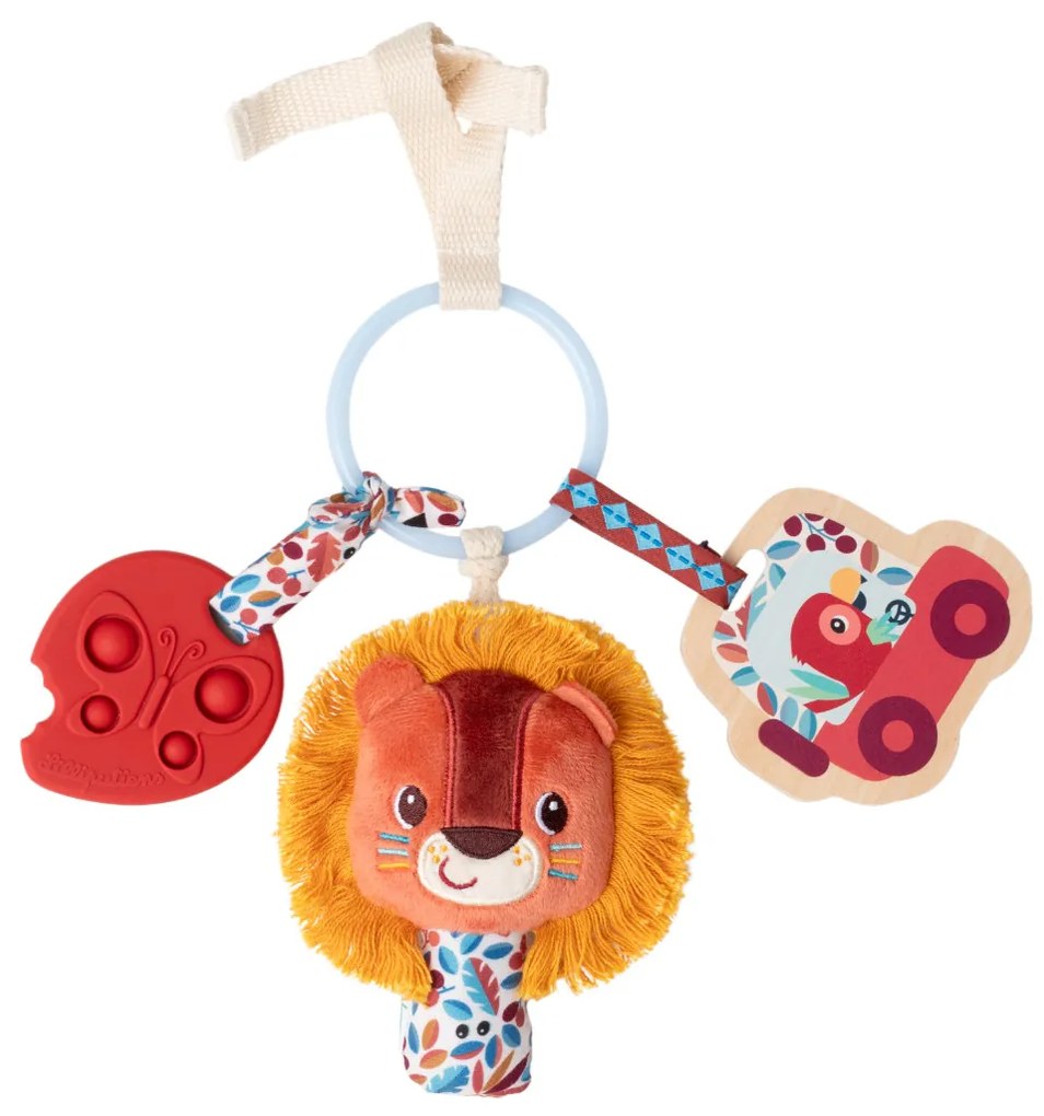 Lilliputiens - Anello Safari con attività e specchio - Jack il leone