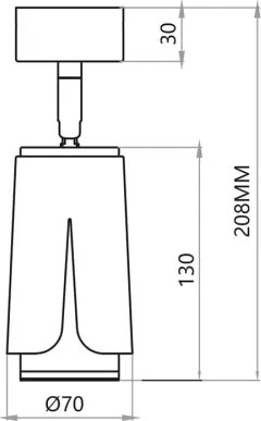 Faretto FIORE 1xGU10/8W/230V bianco