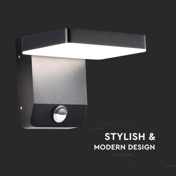 LED Applique da esterno con sensore LED/17W/230V 4000K nero