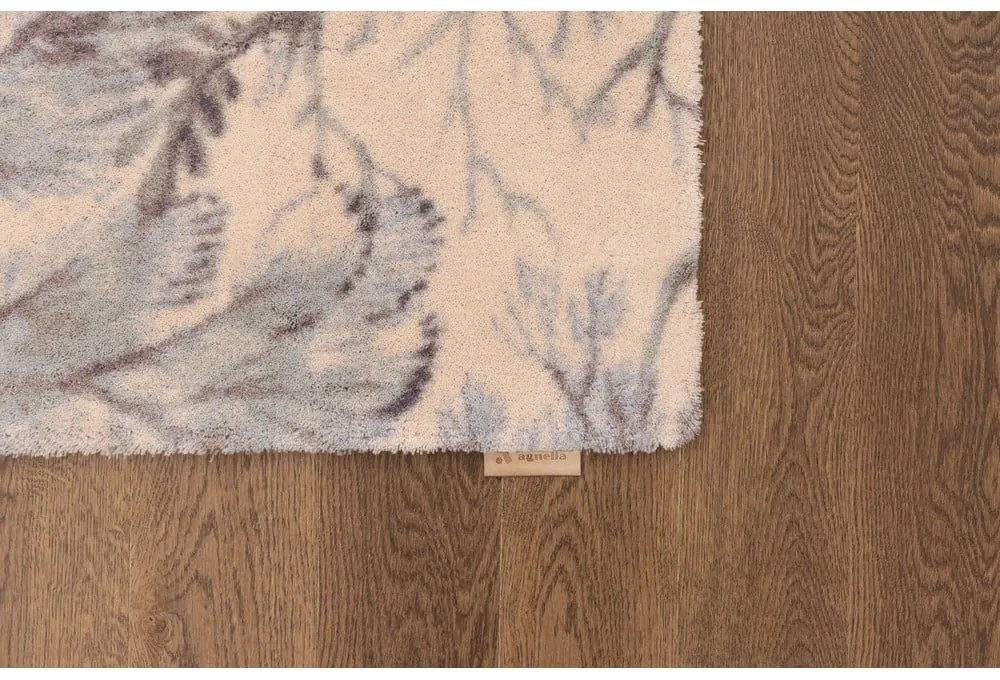 Tappeto color menta/beige in lana 133x190 cm V&amp;A Calisia Kelp – Agnella