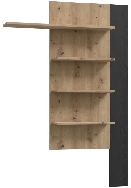 Mensola da parete INAR rovere/nera