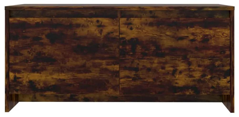 Tavolino da salotto rovere fumo 90x50x41,5 cm in truciolato