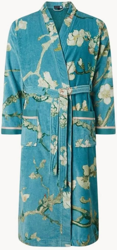 Accappatoio da donna in velluto di cotone con retro in spugna Gogh