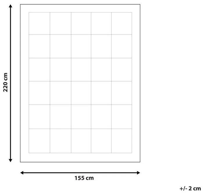 Piumino una piazza e mezzo caldo in microfibra 155 x 220 cm KAMET Beliani