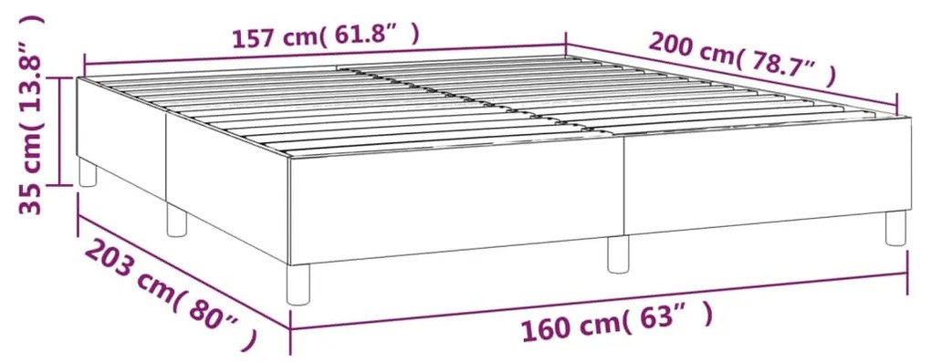 Giroletto a Molle Blu 160x200 cm in Tessuto