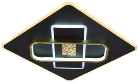 Plafoniera LED dimmerabile LED/90W/230V nero + telecomando