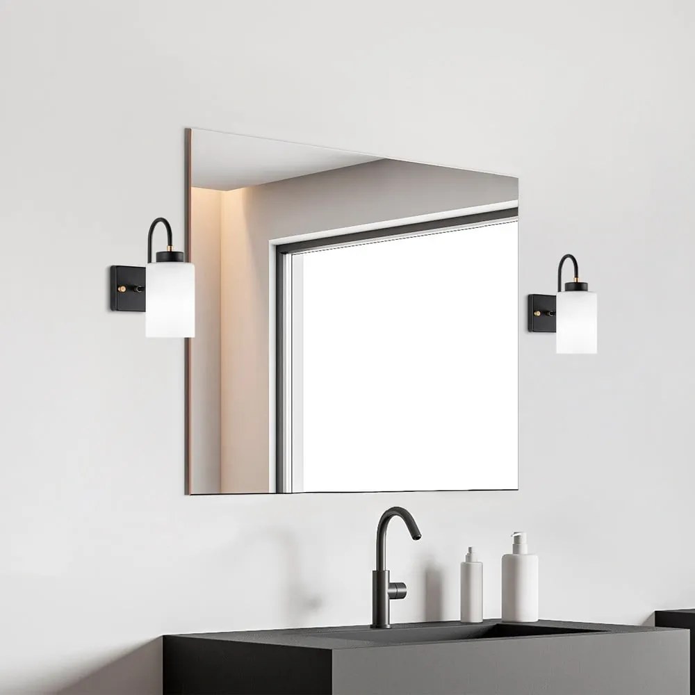 Lampada da parete bianca e nera ø 10 cm Duzsuz - Opviq lights