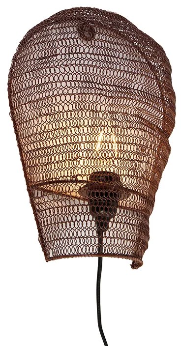 Applique da parete orientale bronzo 35 cm - Nidum