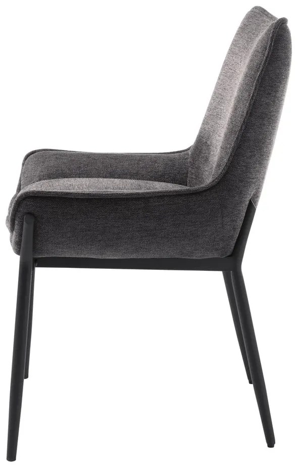 Sedia da pranzo grigio scuro Calgary - Unique Furniture