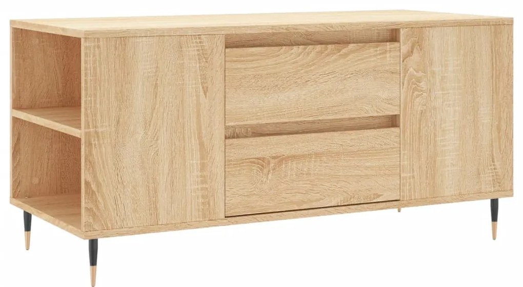 Tavolino Salotto Rovere Sonoma 102x44,5x50 cm Legno Multistrato