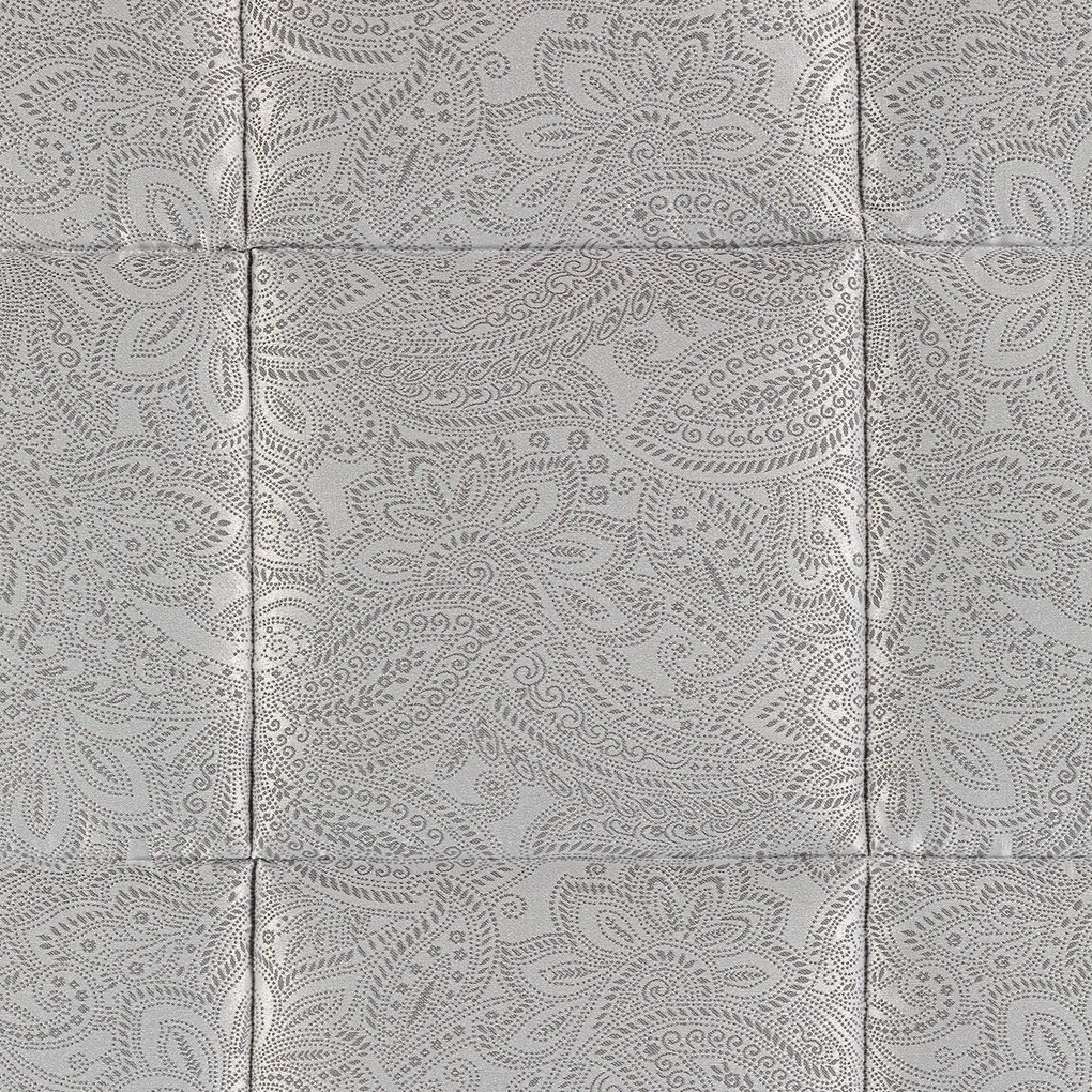 Trapunta Dorata Matrimoniale Grigio in Raso Jacquard Caleffi