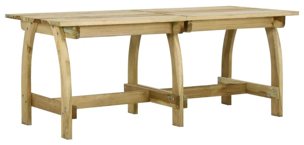 Tavolo da giardino 220x74x75 cm in legno di pino impregnato