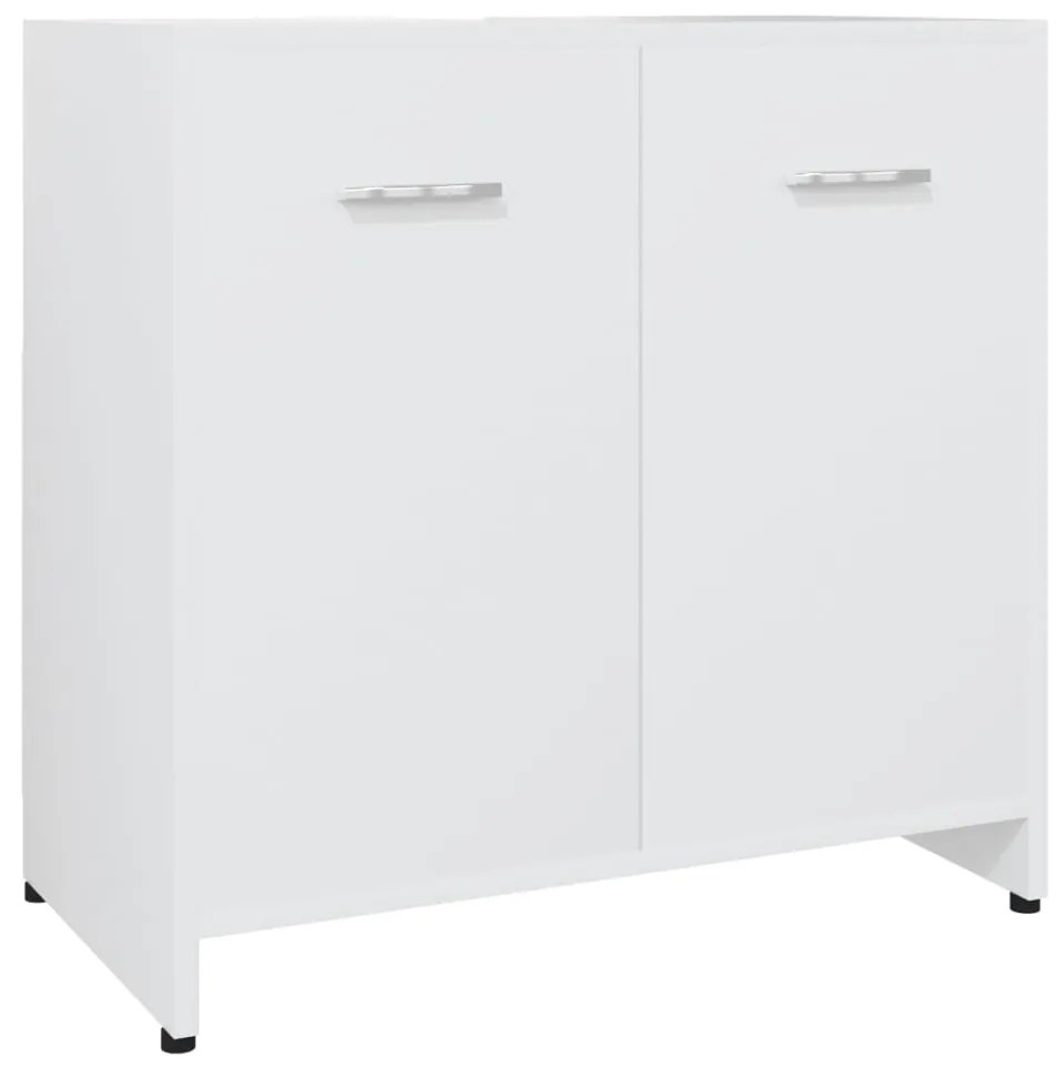 Set mobili da bagno 4 pz bianco