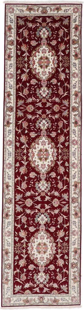 Tabriz Tappeto 330x80 (Iran) Annodato A Mano