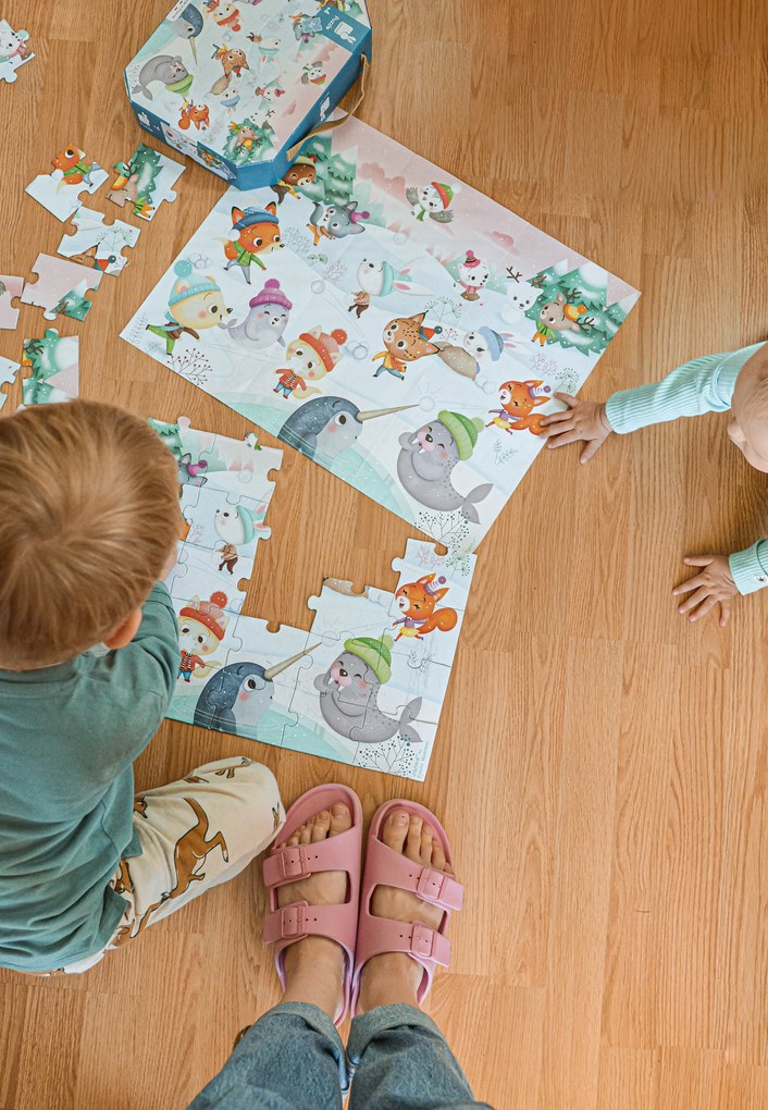 Puzzle - Palle Di Neve - 36 pezzi