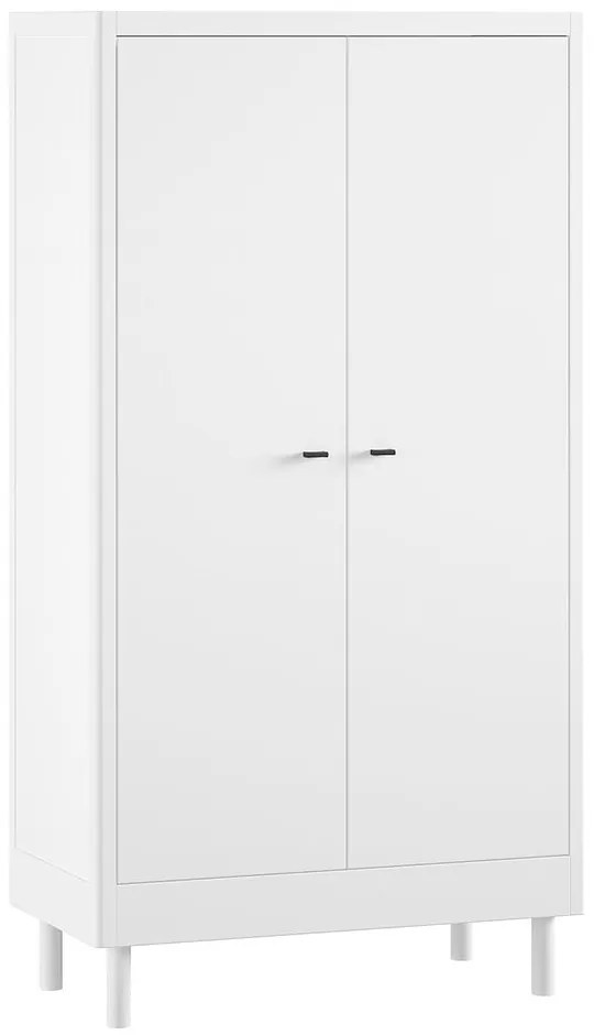 Armadio per bambini bianco in faggio massiccio 100x190x55 cm Forrest – Vipack