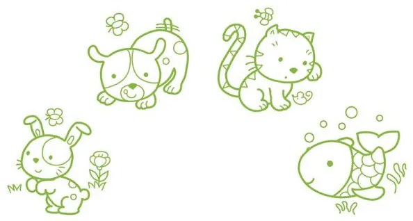Timbri per bambini StampoBaby - Animali domestici