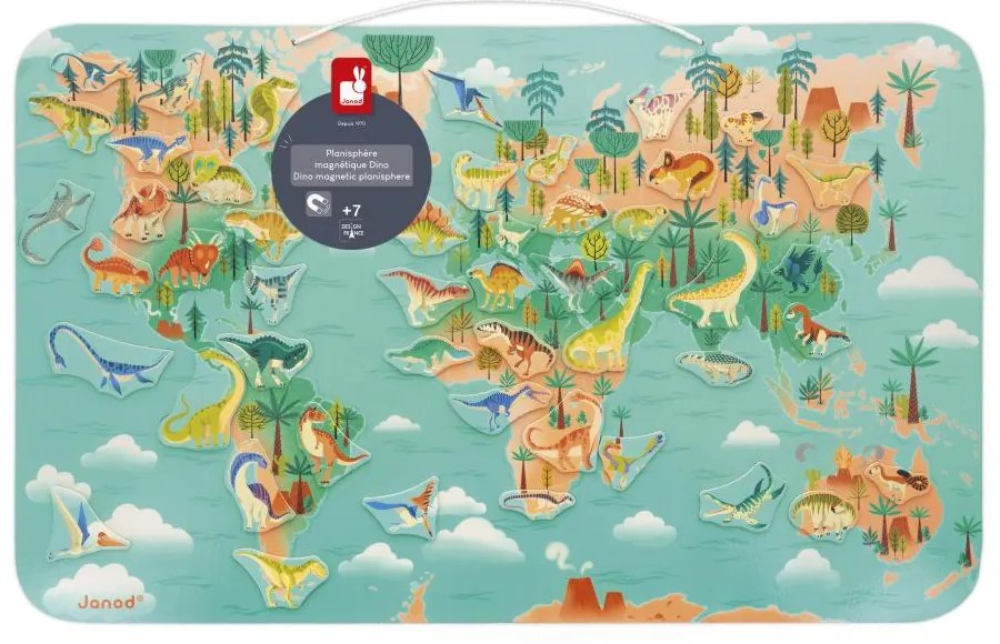 Planisfero magnetico - Dinosauri - 50 pz