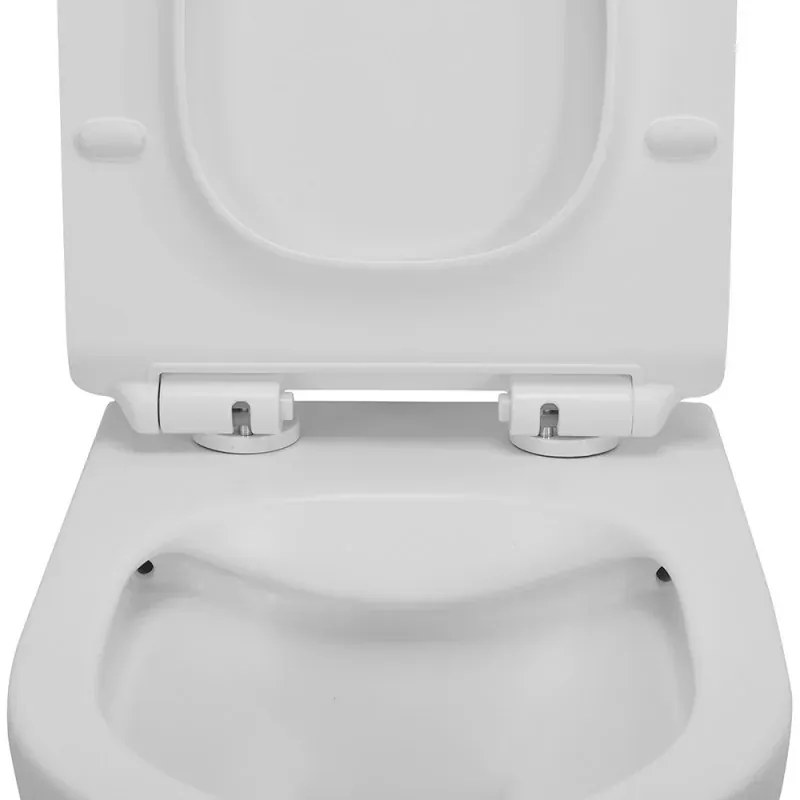 Copriwc originale a sgancio rapido in termoindurente ultraslim soft-close bianco opaco Tokyo