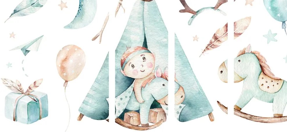 Quadri 5 pezzi – Per bambino