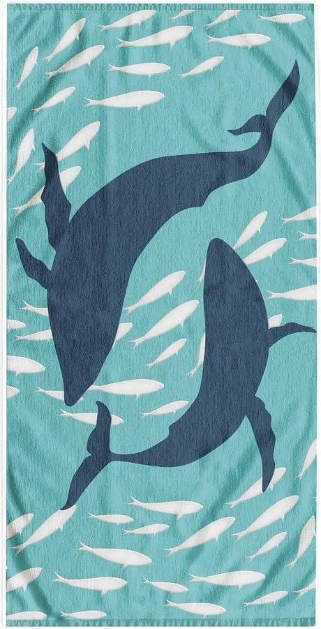 Telo mare blu 90x180 cm Dolphin - DecoKing