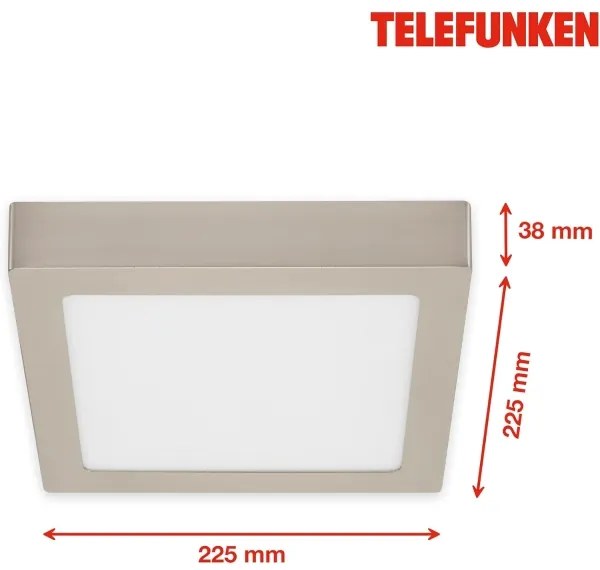 Telefunken 309602TF - LED RGBW Plafoniera LED/18W/230V 2700-6500K WiFi