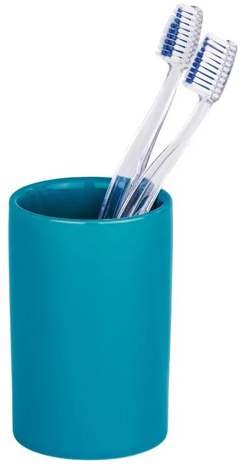 Bicchiere per spazzolino da denti blu Petrol Polaris - Wenko