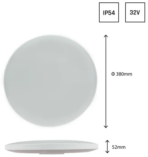 Plafoniera LED da esterno NYMPHEA LED/32W/230V IP54 6000K
