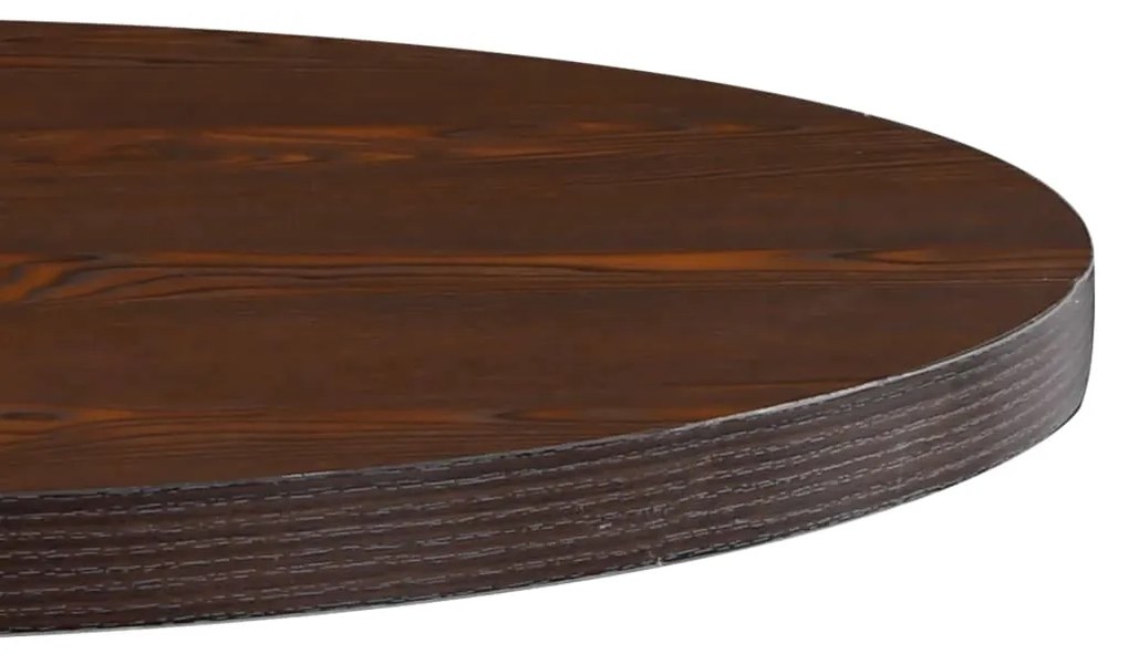 Tavolo da bistrot marrone scuro 80 cm in mdf