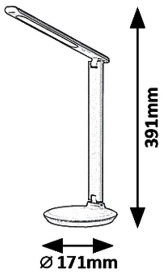 Rabalux 6979 - Lampada da tavolo LED dimmerabile OSIAS LED/9W/230V