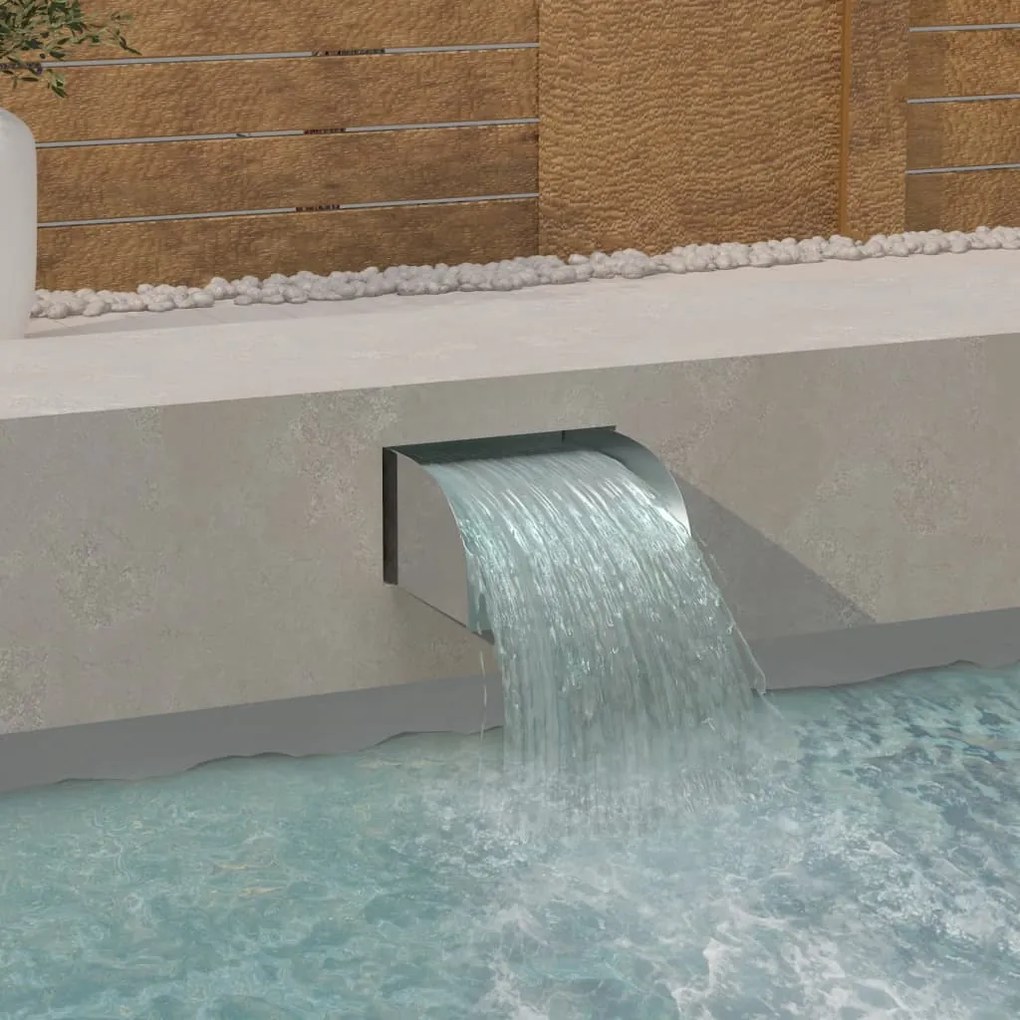 Cascata Con Led 30x34x14 Cm İn Acciaio Inox 304 /