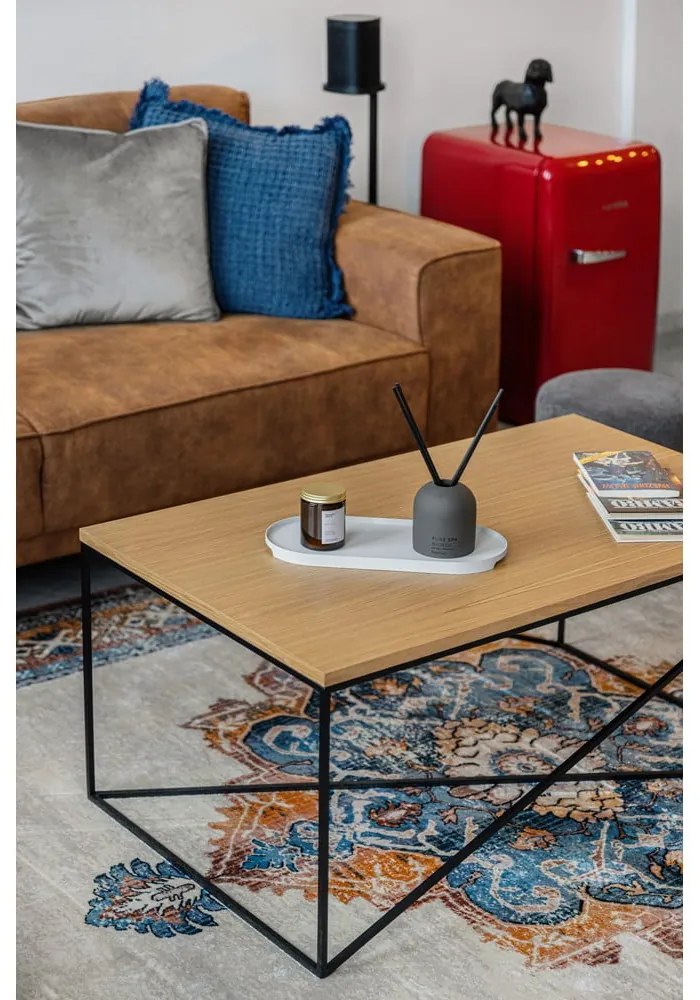 Divano in similpelle marrone cognac 164 cm Copenhagen - Scandic