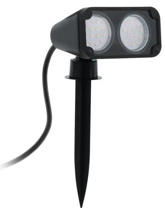 Eglo 93385 - Lampada da esterno NEMA1 2xGU10/3W/230V IP44