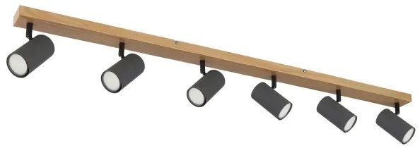 Globo 57911-6DG - Faretto ROBBY 6xGU10/35W/230V marrone/nero