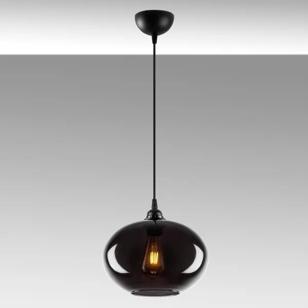 Lampadario su corda SMOKED 1xE27/40W/230V