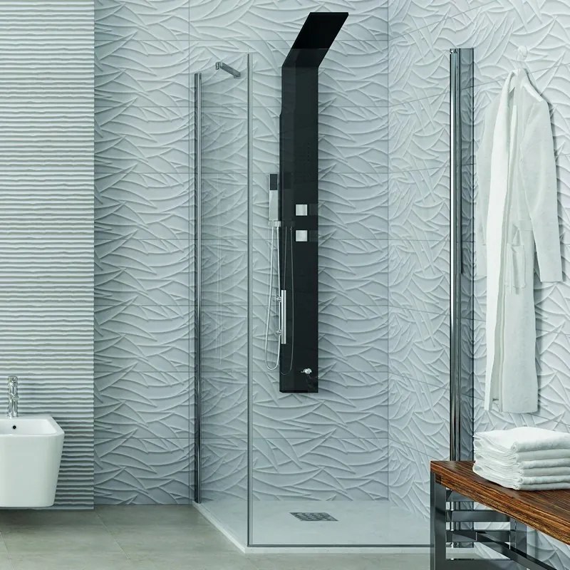 Box doccia 70x80 anta battente e fisso KS2800S - KAMALU