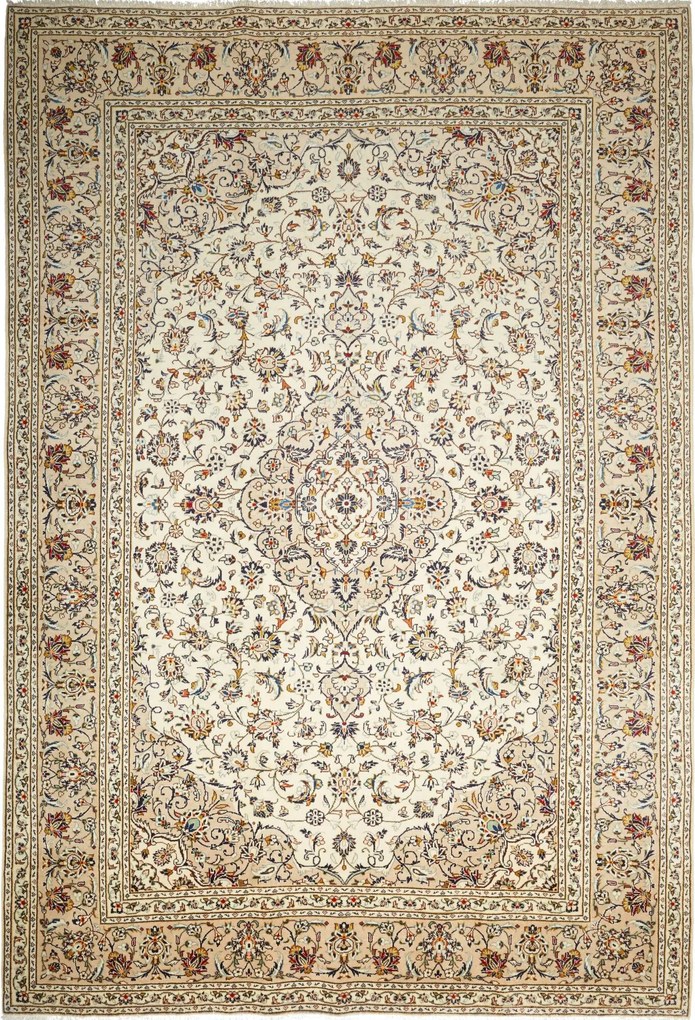 Kashan Tappeto persiano 250x360 Beige (Iran) Annodato A Mano