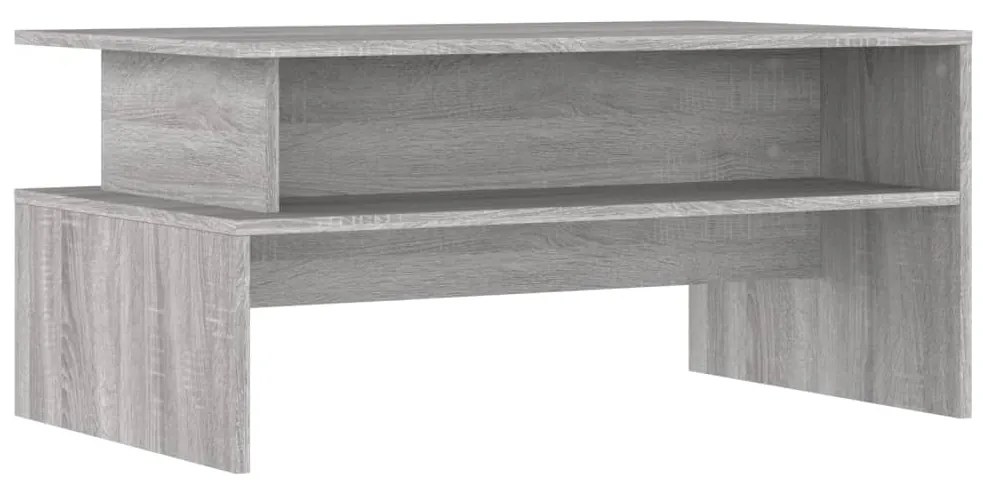 Tavolino salotto grigio sonoma 90x55x42,5 cm legno multistrato