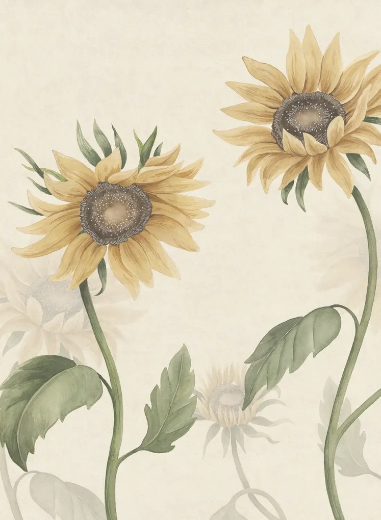 Sandberg Carta da parati panoramica Sunflowers - Yellow