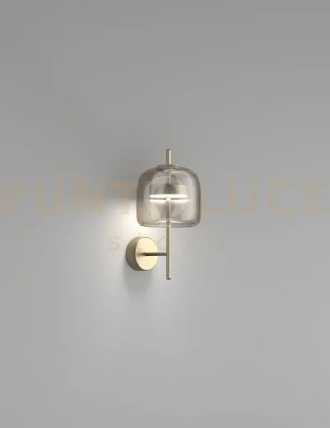 Jube applique a parete s fume' trasparente oro satinato 2 l2214  1 ...