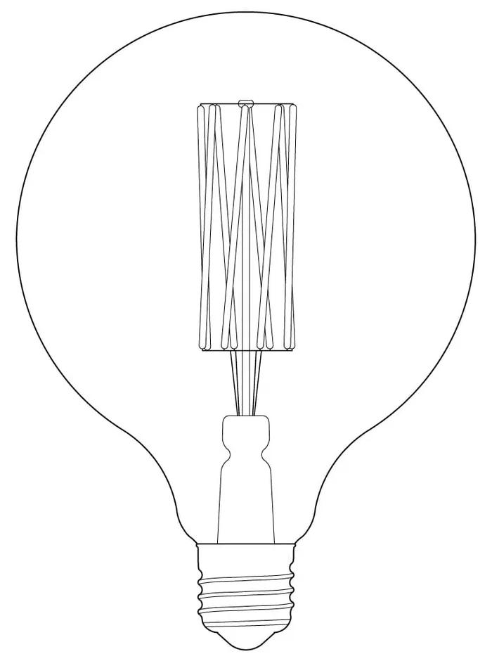 Lampadina a filamento LED caldo dimmerabile E27, 6 W Gaia - tala