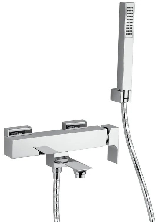 Rubinetto per vasca getto aerato Flat per muro cromo MAMOLI