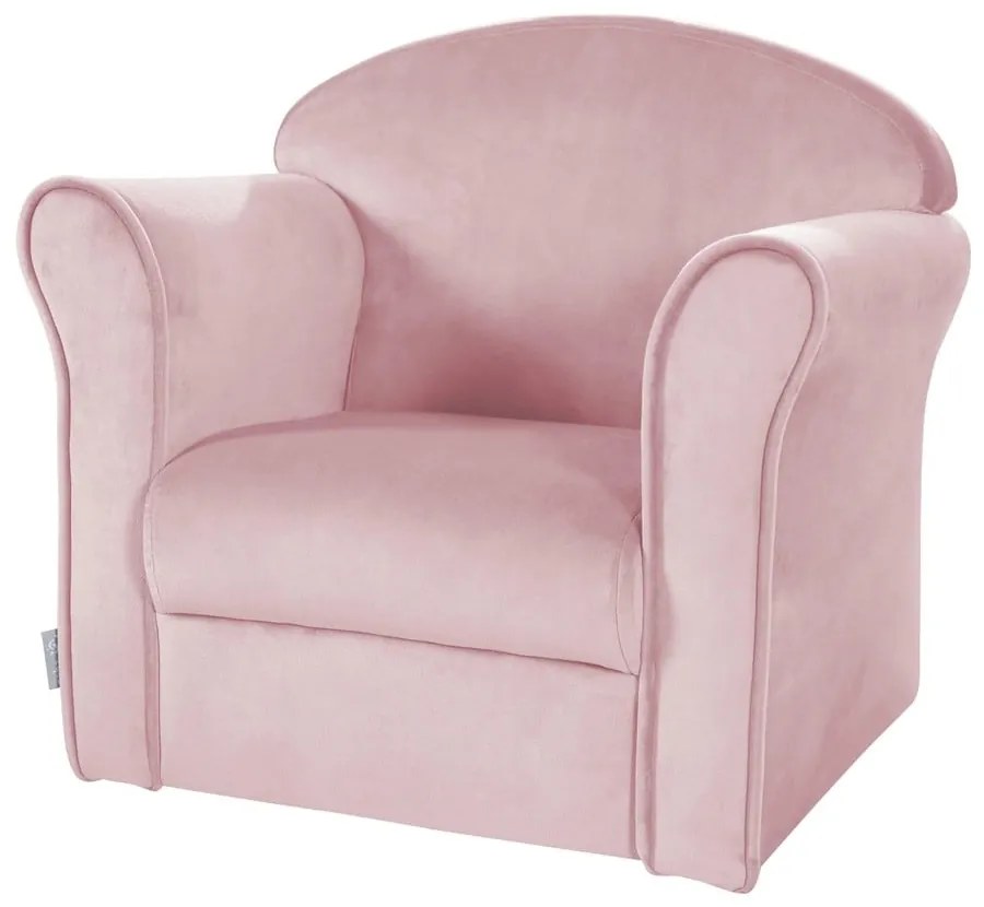 Sedia per bambini in velluto rosa chiaro Lil Sofa - Roba