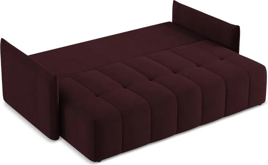 Divano burgundy allungabile/con contenitore 225 cm Moku – Makamii