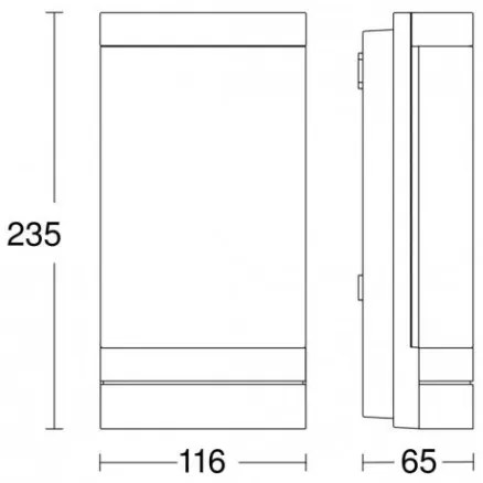 Steinel 068714 - Lampada da esterno a LED L 271 C LED/6,6W/230V IP44