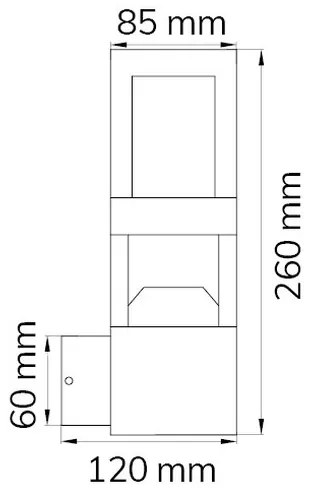 Wofi 12244 - Applique a LED da esterno SIERRA LED/10W/230V IP54