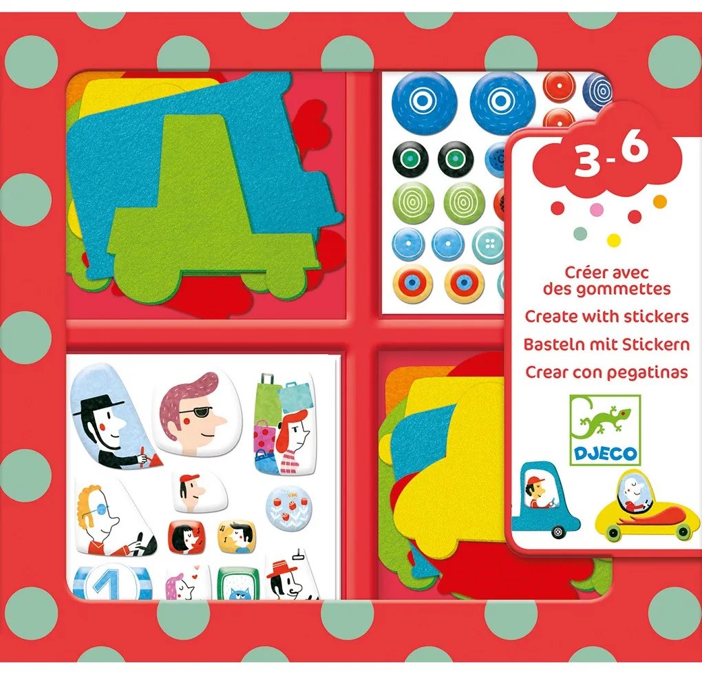 Gioco con adesivi - amiamo le automobili