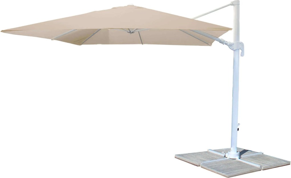 BACTRUS - ombrellone da giardino decentrato 3 x 4 m