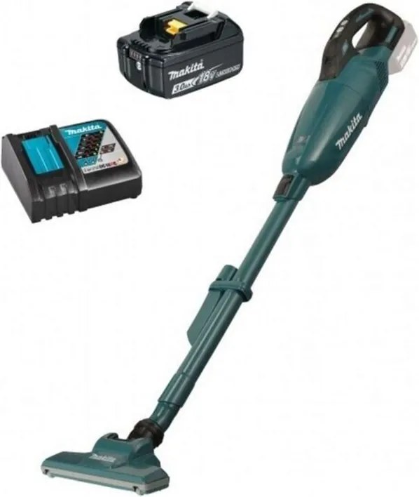 Makita - Aspirapolvere senza fili 18V, 1x batteria 3,0 Ah LXT, caricabatterie DCL284FRF